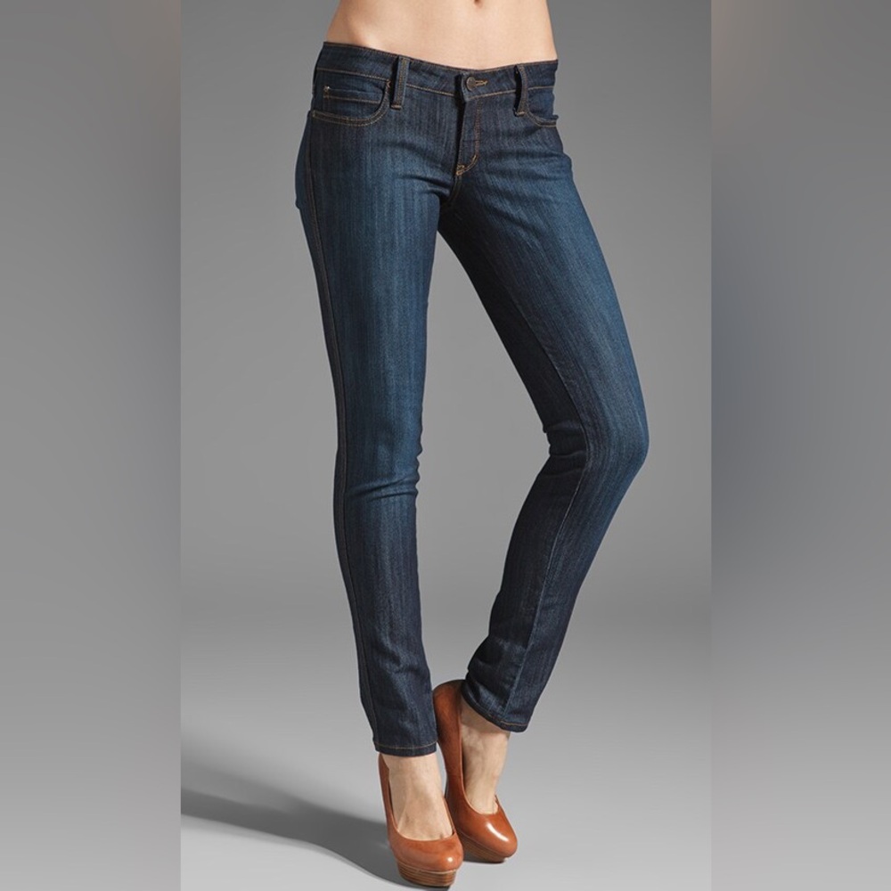 Frankie B Low Rise Skinny Jeans - Size 27, Dark Wash
